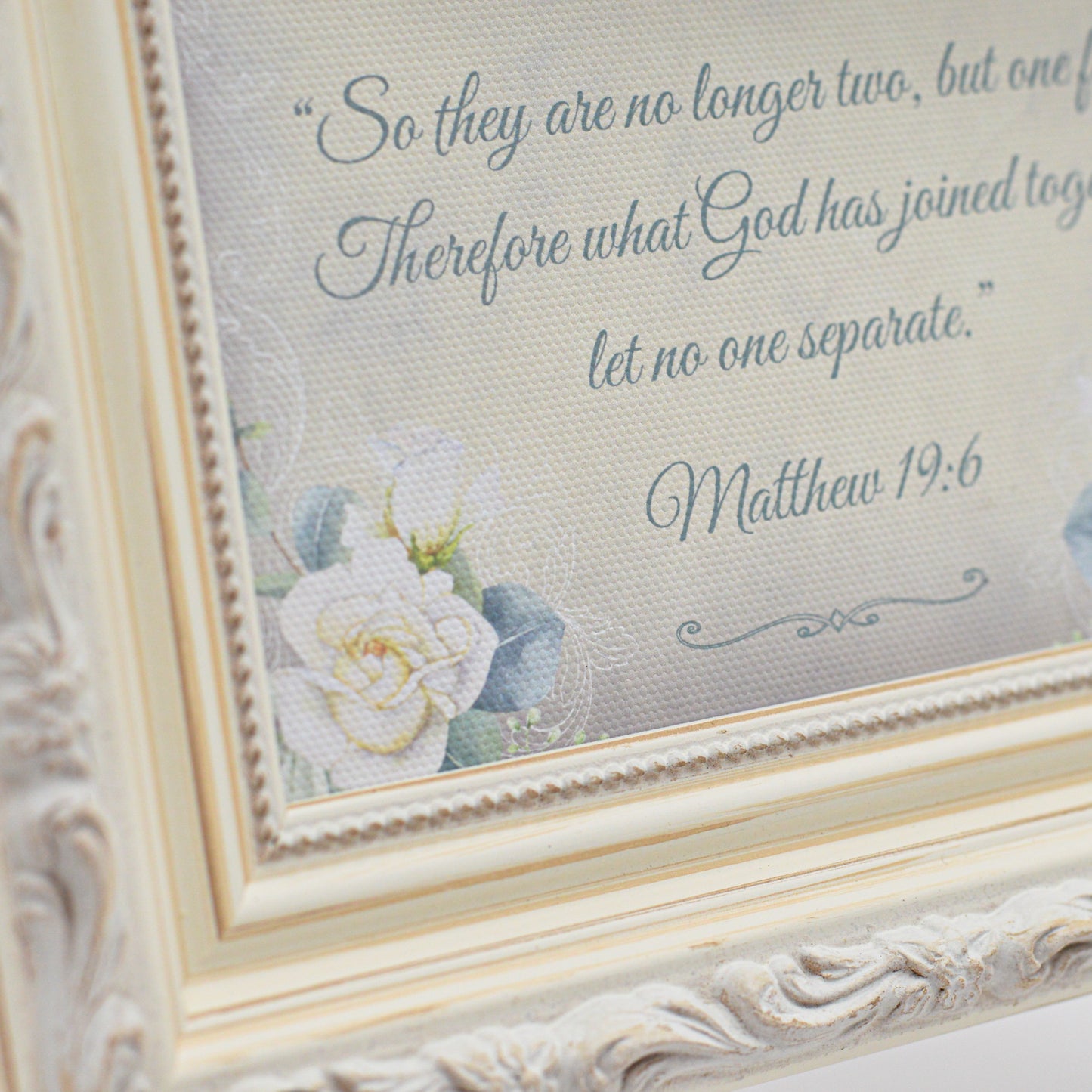 Unity Wedding Lock Ceremony Set – Vintage Personalized Keepsake Frame (White Roses)