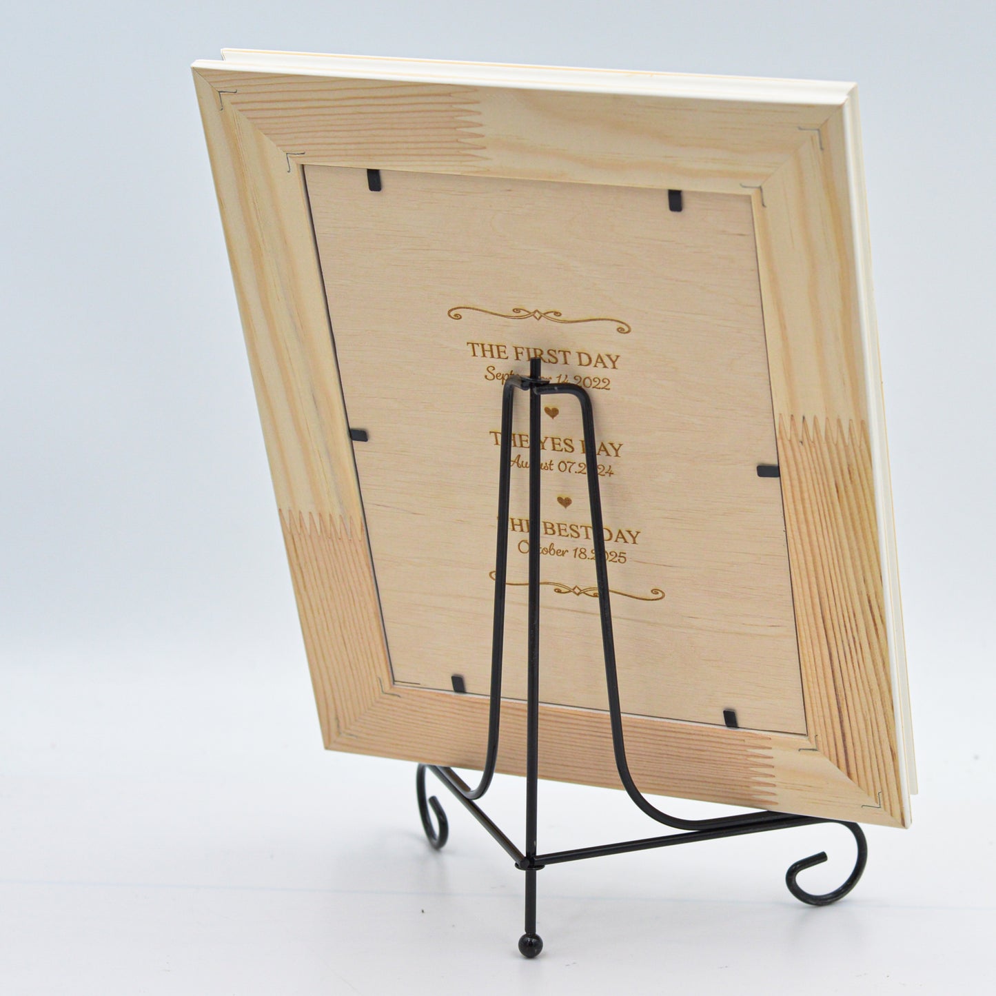 Unity Wedding Lock Ceremony Set – Vintage Personalized Keepsake Frame (White Roses)