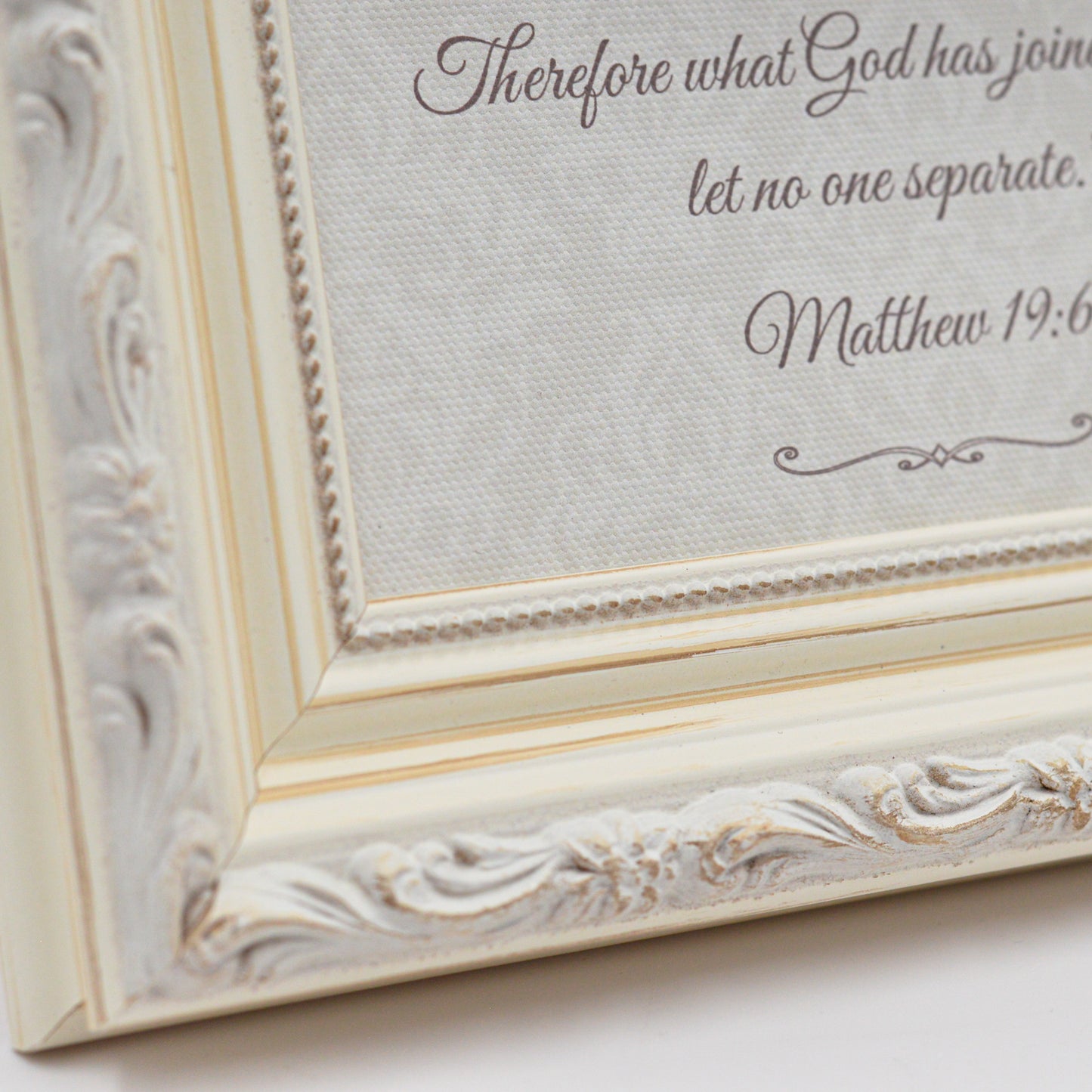 Unity Wedding Lock Ceremony Set – Vintage Personalized Keepsake Frame (Cream Classic)